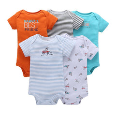 5 Pcs/lots Baby Unisex Rompers