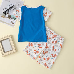 2 Pcs Boys T-shirt +  Short Summer Set