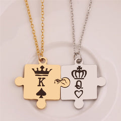 King & Queen Couple Necklaces