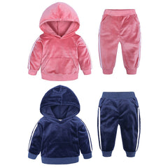 1-4T Baby Hooded Tops + Pants