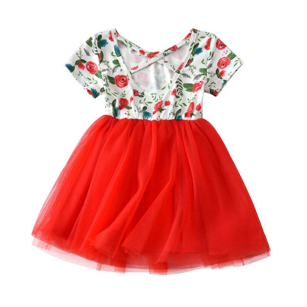 Girls Flower Tutu Dress