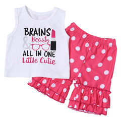 2 Pcs 1-4 Years Baby Girl Sets