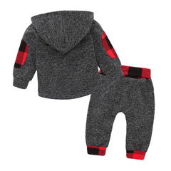 2Pcs Baby Unisex Clothes  Hooded Sweatshirts +Pants