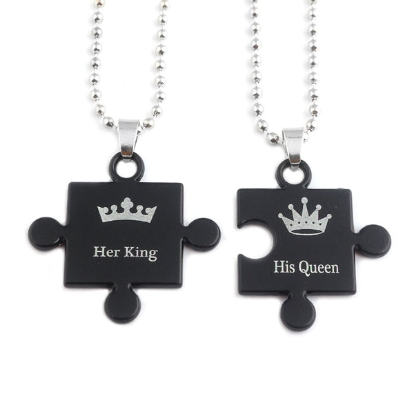 His Queen & Her King Matching Necklaces