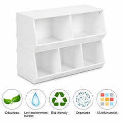 2-Set Kids Toy Storage Rack